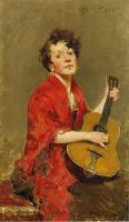 Chase, William Merritt - Girl with Guitar